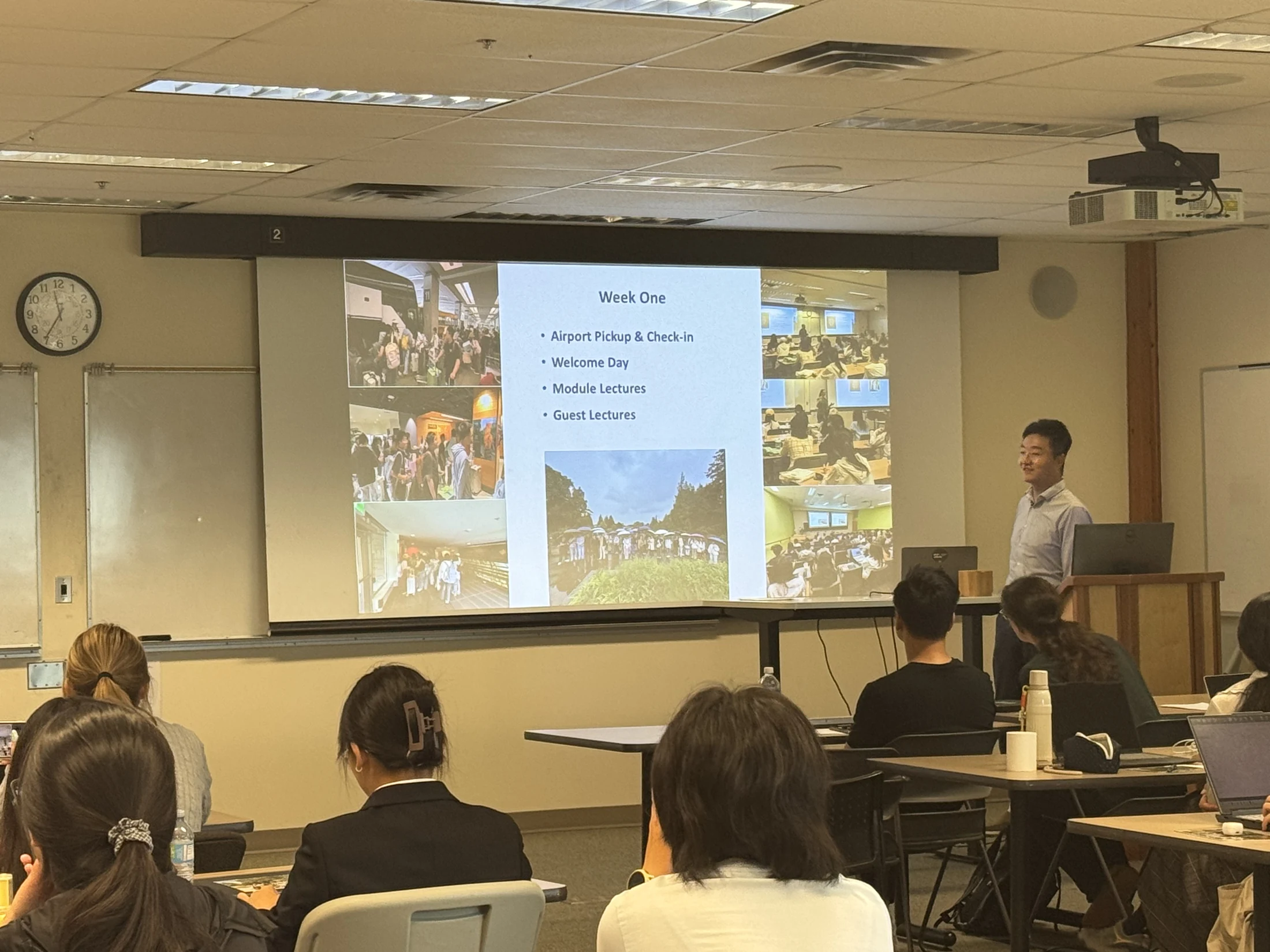Mingze Chen teaching the UBC Forestry Summer Institute class