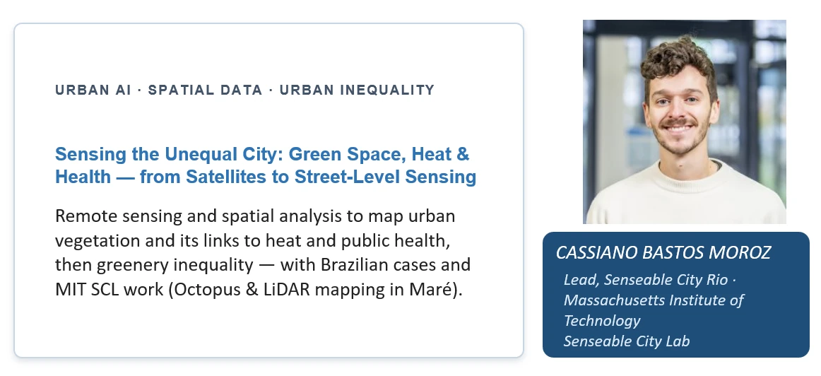 Guest lecture card for Cassiano Bastos Moroz